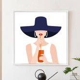 Arthouse Collective Aperol Girl Framed Canvas Wall Art