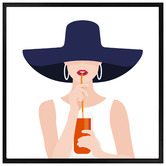 Arthouse Collective Aperol Girl Framed Canvas Wall Art