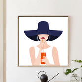 Arthouse Collective Aperol Girl Framed Canvas Wall Art