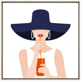 Arthouse Collective Aperol Girl Framed Canvas Wall Art