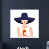 Arthouse Collective Aperol Girl Framed Canvas Wall Art