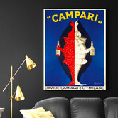 Arthouse Collective Campari Brothers Vintage Canvas Wall Art