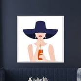 Arthouse Collective Aperol Girl Framed Canvas Wall Art