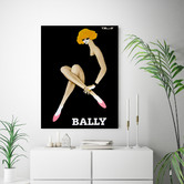 Arthouse Collective Vintage Bally Bernard Villemot 1982 Canvas Wall Art