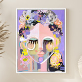 Arthouse Collective Flower Girl Canvas Wall Art