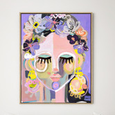 Arthouse Collective Flower Girl Canvas Wall Art