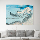 Arthouse Collective Blue Sea View Printed Wall Art