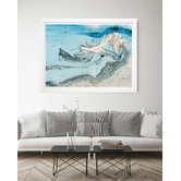 Arthouse Collective Blue Sea View Printed Wall Art