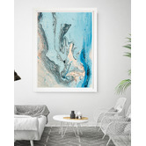 Arthouse Collective Blue Sea View Printed Wall Art