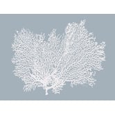 Arthouse Collective Light Blue Coral Printed Wall Art
