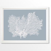 Arthouse Collective Light Blue Coral Printed Wall Art