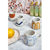 Ecology White &amp; Yellow Nomad 340ml Stoneware Mugs