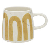 Ecology White &amp; Yellow Nomad 340ml Stoneware Mugs