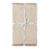Ecology Flax Fray Cotton-Blend Table Runner