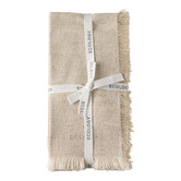 Ecology Flax Fray Cotton-Blend Napkins