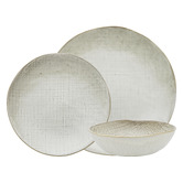 Ecology 12 Piece Linen Stoneware Dinner Set