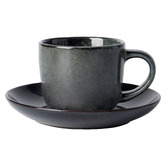 Ecology Element 120ml Stoneware Espresso Cups &amp; Saucers
