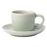 Ecology Element 120ml Stoneware Espresso Cups &amp; Saucers