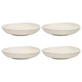 Ecology Cream Ottawa Calico 28cm Stoneware Shallow Pasta Bowls