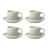 Ecology Element 120ml Stoneware Espresso Cups &amp; Saucers