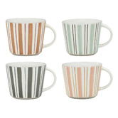 Ecology 4 Piece Chalk 260ml Mug Set
