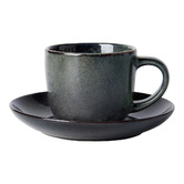 Ecology Element 120ml Stoneware Espresso Cups &amp; Saucers