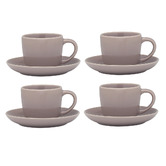 Ecology Element 120ml Espresso Cups &amp; Saucers