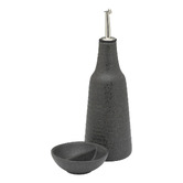 Ecology 2 Piece Ottawa Stoneware Oil Bottle &amp; Salt Dish Set