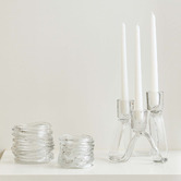 Ecology 3 Piece Curlicue &amp; Lume Candle Holder Set