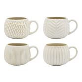 Ecology 8 Piece Fossil 330ml Stoneware Mug Set