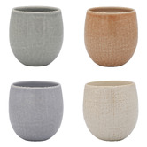 Ecology 8 Piece Linen 320ml Stoneware Cuddle Mug Set
