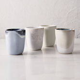 Ecology 8 Piece Fleuve 220ml Stoneware Latte Cup Set