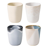 Ecology 8 Piece Fleuve 220ml Stoneware Latte Cup Set