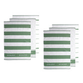 Ecology 6 Piece Fold Cotton Waffle Tea Towel Set