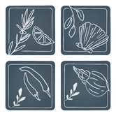 Ecology 8 Piece Feast Coaster Set