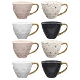 Ecology 8 Piece Speckle Stoneware Mug Set
