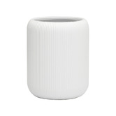 Porto 2 Piece White York Toilet Brush &amp; Holder Set