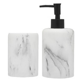 Porto 2 Piece Plaza Soap Dispenser &amp; Tumbler Set