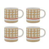 Porto Vida Papaya 320ml Stoneware Mugs