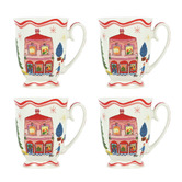 Porto Night Before Pink House 250ml Porcelain Mugs