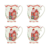 Porto Night Before Red House 250ml Porcelain Mugs