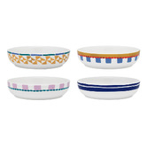 Porto 4 Piece Valentina 21.5cm Porcelain Pasta Bowl Set