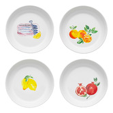 Porto 8 Piece Positano 21cm Porcelain Dinner Bowl Set