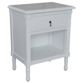 Hamilton Furniture White Dover Bedside Table