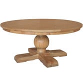 Hamilton Furniture Leyna Round Dining Table Natural Oak