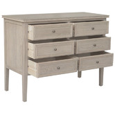 Hamilton Furniture Partrack Oak Wood 6 Drawer Chest