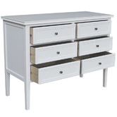 Hamilton Furniture Partrack Oak Wood 6 Drawer Chest