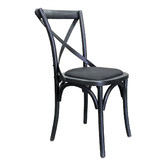 Hamilton Furniture Black Kasan Wooden Dining Chairs