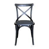 Hamilton Furniture Black Kasan Wooden Dining Chairs