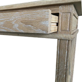 S & G Furniture Embrace Oak Wood Console Table | Temple & Webster